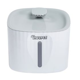 100oz/3L Automatic Pet Water Fountain Ultra-Quiet Water Dispenser Feeder Bowl with LED-Indicator Light Water Level