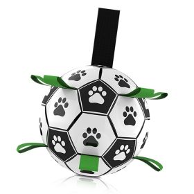 DADYPET Dog Soccer Ball with Grab Tabs Interactive Dog Toy with Ball Pump 6Inch Durable Dog Toy for Small Medium Dogs