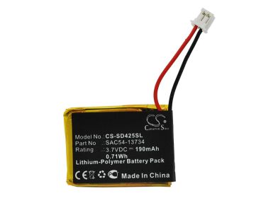 190mAh Battery - CS-SD425SL / Li-Polymer / Volts: 3.7