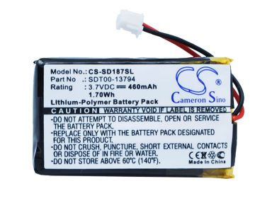 460mAh Battery - CS-SD187SL / Li-Polymer / Volts: 3.7