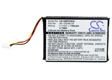 750mAh Battery - CS-GMP550SL / Li-ion / Volts: 3.7