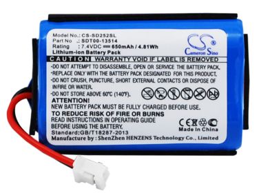 650mAh Battery - CS-SD252SL / Li-ion / Volts: 7.4