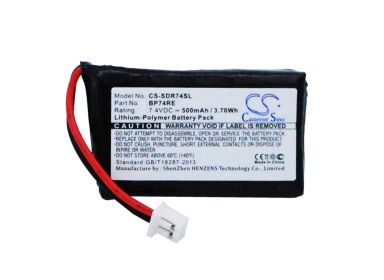 500mAh Battery - CS-SDR74SL / Li-Polymer / Volts: 7.4