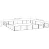 Dog Kennel Black 387.5 ft? Steel
