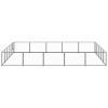 Dog Kennel Black 269.1 ft? Steel