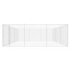 Outdoor Dog Kennel Galvanised Steel 18.7'x18.7'x6.1'
