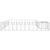 Dog Kennel Silver 338.6 ftÂ² Steel