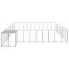 Dog Kennel Silver 338.6 ftÂ² Steel