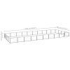 Dog Kennel Black 430.6 ftÂ² Steel