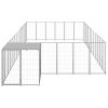 Dog Kennel Silver 247.5 ftÂ² Steel