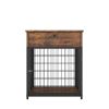 JHX Furniture Dog Crates for small dogs Wooden Dog Kennel Dog Crate End Table, Nightstand(Rustic Brown)