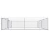 Outdoor Dog Kennel Galvanised Steel 157.5"x157.5"x39.4"
