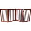 36" Configurable Folding Wood Pet Dog Safety Fence with Gate