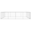 Outdoor Dog Kennel Galvanised Steel 299.2"x299.2"x76.8"