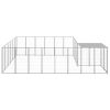 Dog Kennel Silver 130.2 ftÂ² Steel