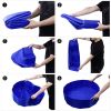 Dog/Cat Pool Feeling Cool Indoor Outdoor Pet Pool Bath Round Pool Foldable and Portable M Size 80*20cm
