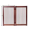 36" Configurable Folding Wood Pet Dog Safety Fence with Gate