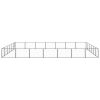 Dog Kennel Black 452.1 ft? Steel