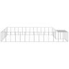 Dog Kennel Silver 247.5 ftÂ² Steel