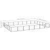Dog Kennel Black 376.7 ft? Steel