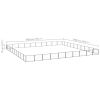 Dog Kennel Black 1076.4 ft? Steel
