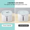 100oz/3L Automatic Pet Water Fountain Ultra-Quiet Water Dispenser Feeder Bowl with LED-Indicator Light Water Level