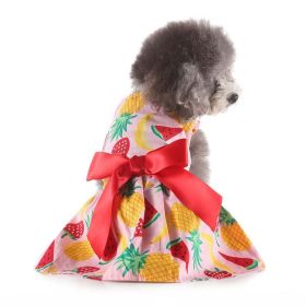 Dog Print Princess Dress (Color: 2, size: XS)