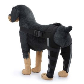 Dog Post Surgery Injury Protective Cover (Color: Black, size: M)