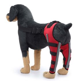 Dog Post Surgery Injury Protective Cover (Color: Red, size: S)