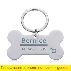 Personalized Collar Pet ID Tag (Color: 5, size: 40x21mm)