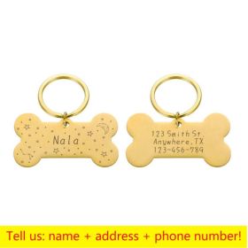 Personalized Collar Pet ID Tag (Color: 18, size: 50 x 28mm)