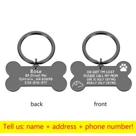 Personalized Collar Pet ID Tag (Color: 16, size: 50 x 28mm)
