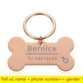 Personalized Collar Pet ID Tag (Color: 6, size: 40x21mm)