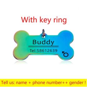 Personalized Collar Pet ID Tag (Color: 9, size: 40x21mm)