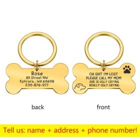 Personalized Collar Pet ID Tag (Color: 14, size: 40x21mm)