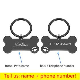 Personalized Collar Pet ID Tag (Color: 4, size: 40x21mm)
