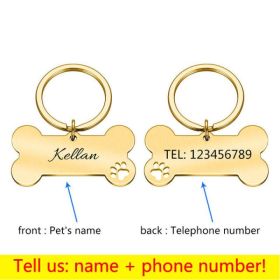 Personalized Collar Pet ID Tag (Color: 3, size: 50 x 28mm)