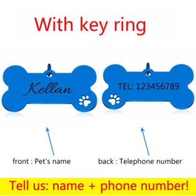 Personalized Collar Pet ID Tag (Color: 12, size: 40x21mm)