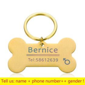 Personalized Collar Pet ID Tag (Color: 7, size: 50 x 28mm)