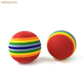 Color Pet Foam Ball Toys (Color: Red, size: 5 Pcs)