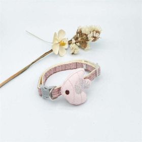 pet chest strap adjustable harness (Color: Collar Pink, size: 19-32CM)
