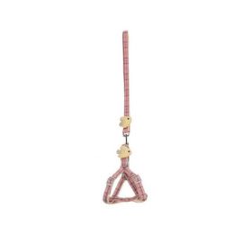 pet chest strap adjustable harness (Color: Red, size: S(1.5-3.5KG))