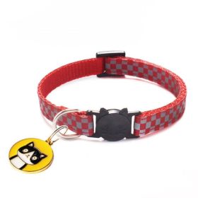 cat head pendant cat collar (Color: 18 200661159, size: 19-32CM)