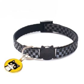 cat head pendant cat collar (Color: 14 201724841, size: 19-32CM)