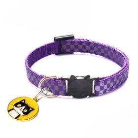 cat head pendant cat collar (Color: 24 201336230, size: 19-32CM)