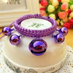 Adjustable Woven Collars (Color: 10 Purple, size: M)
