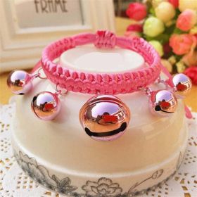 Adjustable Woven Collars (Color: 3 Pink, size: L)