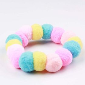 Pet Plush Ball Candy Necklace (Color: G 1052, size: neck size (30-35cm))