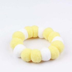 Pet Plush Ball Candy Necklace (Color: P 10, size: neck size (40-45cm))