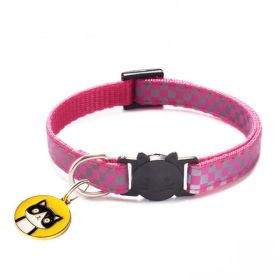cat head pendant cat collar (Color: 17 201452310, size: 19-32CM)